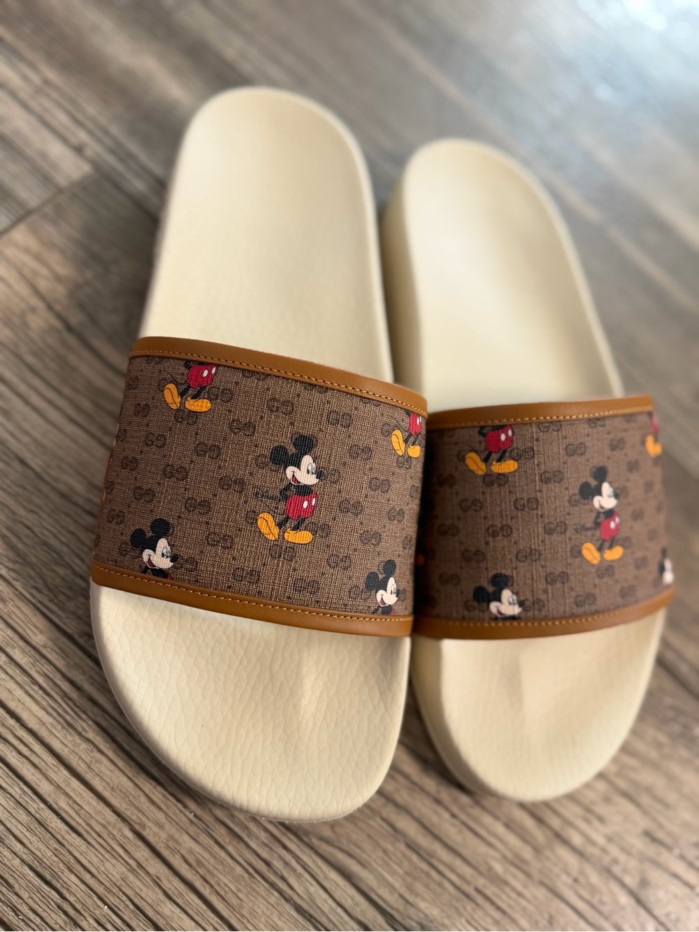 Disney x Gucci GG Supreme Mickey Mouse Slides Sz11 UK US 11.5-12 New Without Box